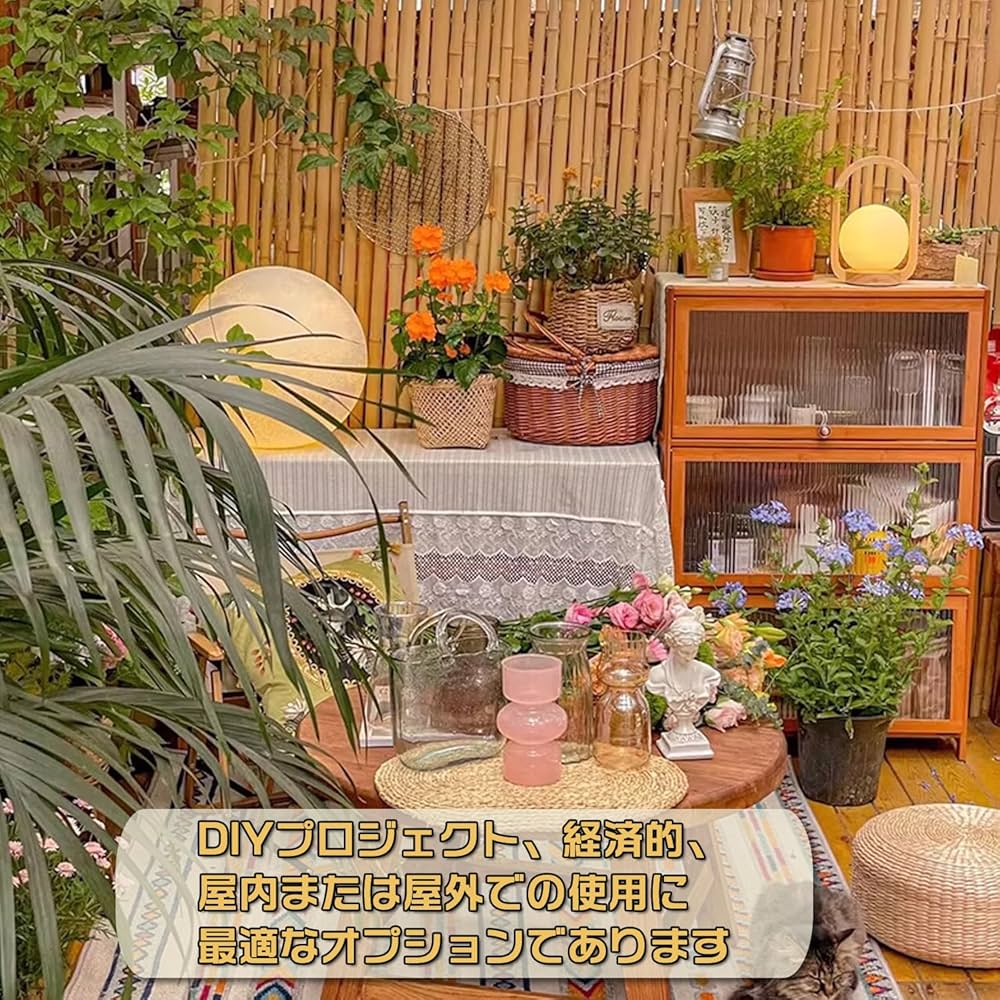 竹垣 フェンス 目隠し 屋外 竹垣フェンス 高さ1m×長さ2m 目隠し 81UDj3WvCtL._AC_UF1000,