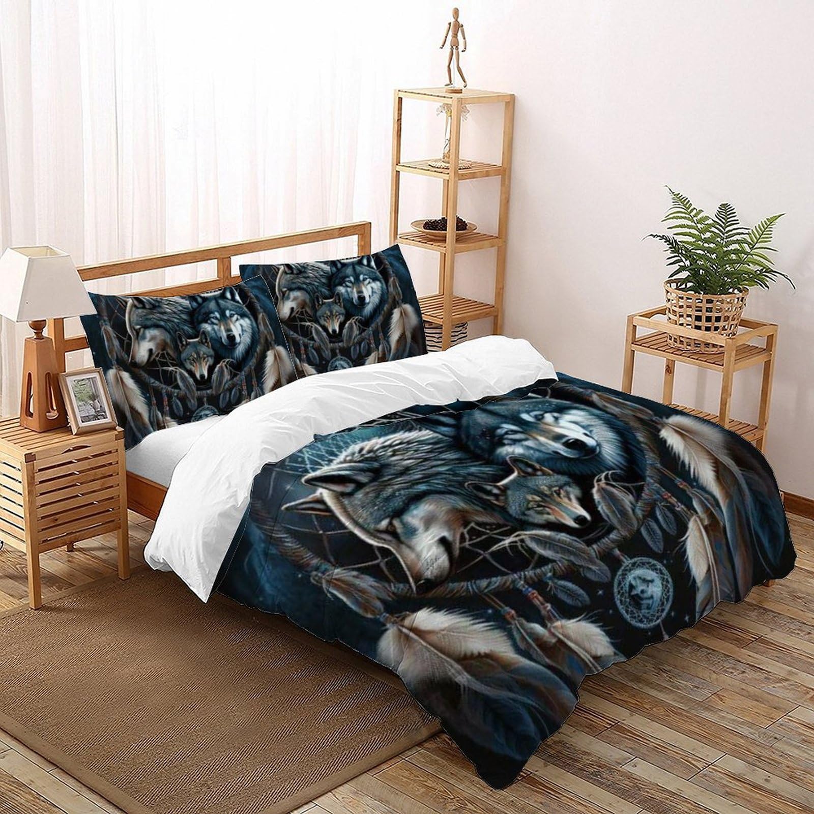 Housses de couette loup 3D enfants pour transformer l'ambiance de la chambre
