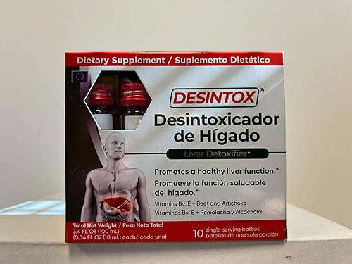 Suplemento para el hígado  10 frascos de porción individual Suplemento dietético de apoyo hepático para hombres y mujeres  Suplemento de apoyo