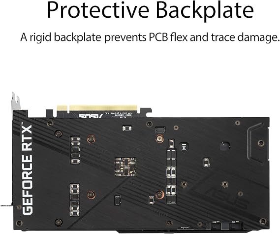ASUS Dual NVIDIA GeForce RTX 3070 V2 OC Edition Gaming Graphics Card (PCIe 4.0, 8GB GDDR6 Memory, LHR, HDMI 2.1, DisplayPort 1.4a, Axial-tech Fan Design, Dual BIOS, Protective Backplate)