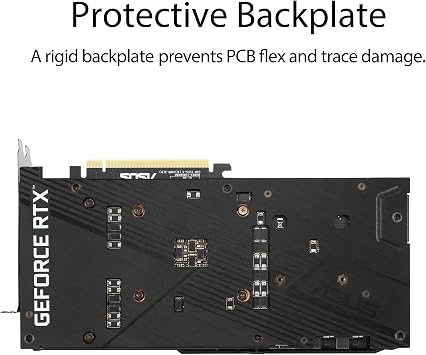 ASUS Dual NVIDIA GeForce RTX 3070 V2 OC Edition Gaming Graphics Card (PCIe 4.0, 8GB GDDR6 Memory, LHR, HDMI 2.1, DisplayPort 1.4a, Axial-tech Fan Design, Dual BIOS, Protective Backplate)