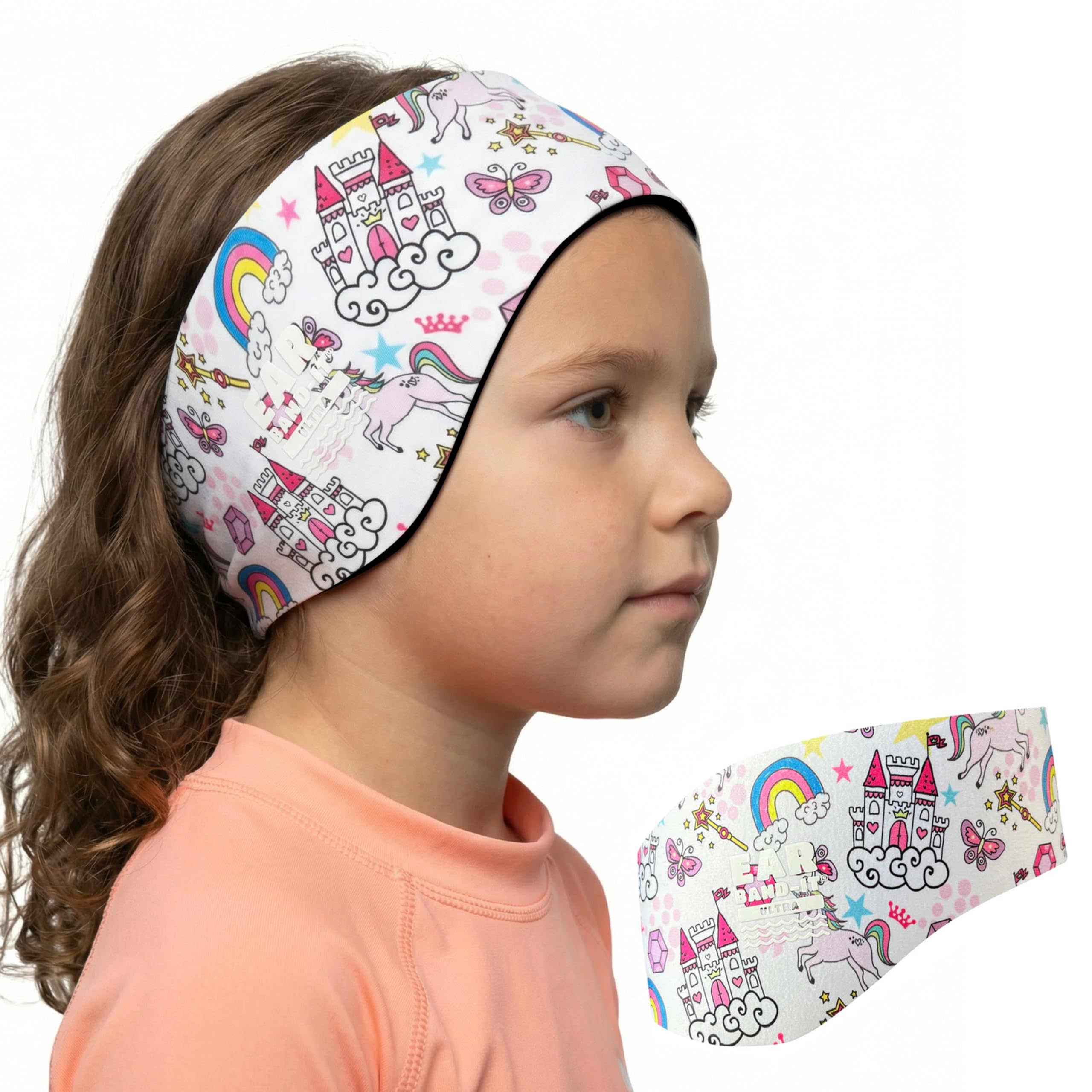 Earvolution Ear Band-It Ultra Swimming Headband for Kids and Adults - Invented by Ear, Nose, and Throat Physician - Custom Anti-Slip Grip Neoprene Maximizes Protection, 12 Color Options, 3 Sizes