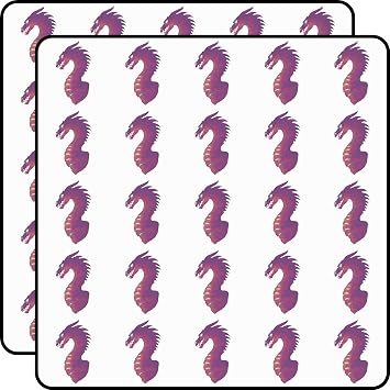 Medieval Dragon Dark Purple Red Fantasy Creature Mythical Beast Gaming D&D RPG 1 Inch Vinyl Stickers 50pcs Water Bottle Laptop Phone