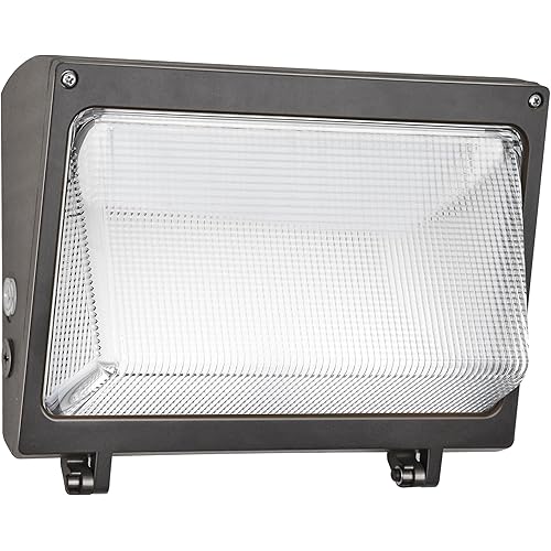 hykolity 120W LED Wall Pack Light with Dusk-to-Dawn Sensor,16200lm 5000K Daylight Commercial Security Lighting,750W MH Equivalent, 100-277V, Waterproof LED Outdoor Wall Mount Light for Warehouses