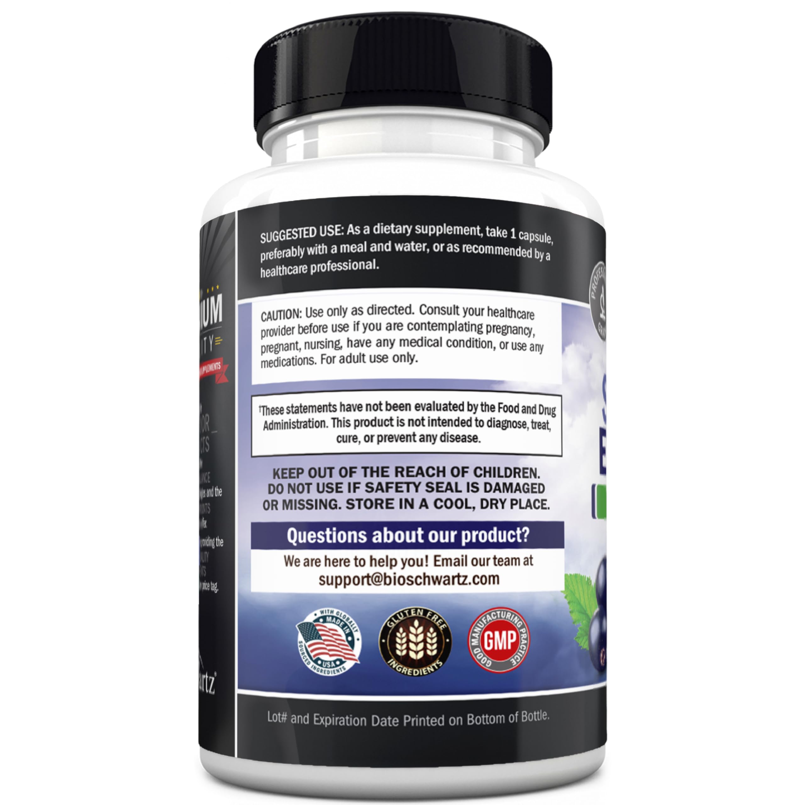 Elderberry Capsules with Zinc and Vitamin C for Adults, 60 Count — Amazon image 9