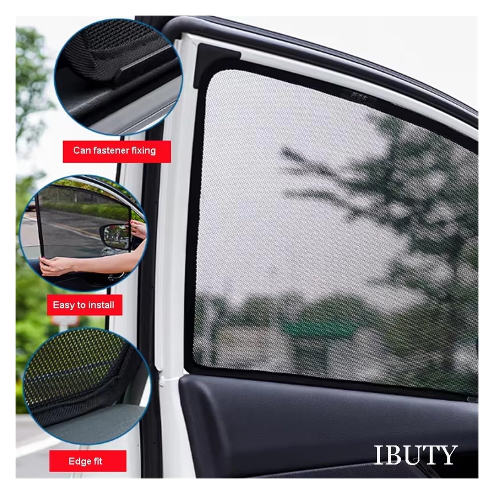 Für Hyundai Für Ioniq AE 2017-2022 Sonnenschutz Wärmedämmung Magnetische Schatten Visiere Privatsphäre Auto Mesh Sonnenschirme Sonnenblenden(4PCS Front Rear)