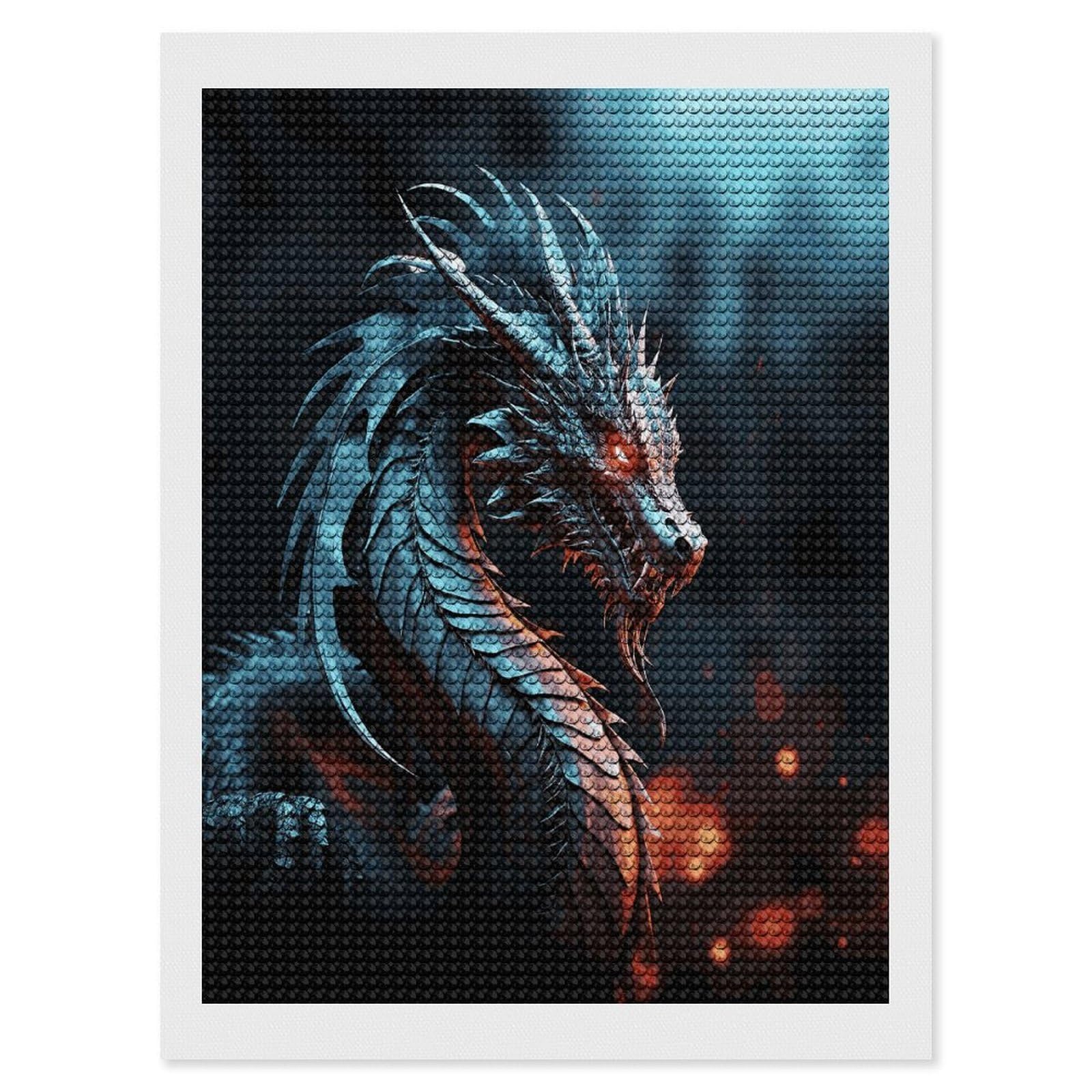 JTREHY Dragon Diamond Art Kits Personalized DIY Round Diamond Painting Kits for Beginner Full Drill Diamonds Dots Paintings for Adults Gem Art Crafts Home Decor