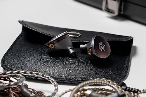 Miniatura 4 de BASN MTPro - Monitores intrauditivos, auriculares planares HiFi IEM de 0.571 in con proceso CNC y cable de cobre de un solo cristal Litz OCC de 4