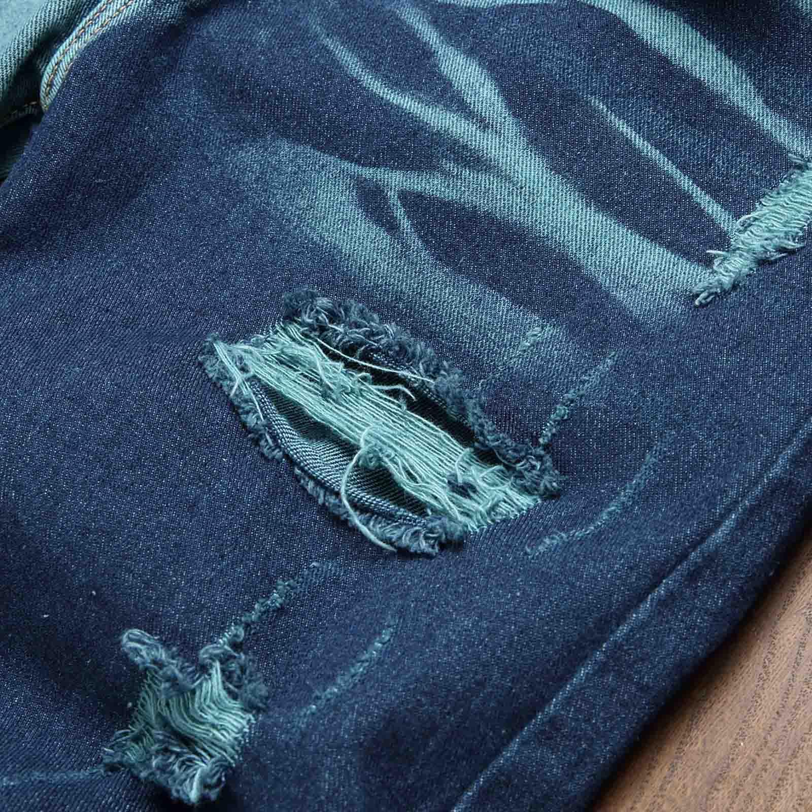 Pantalon Vaquero Hombre-Pantalones Vaqueros de Mezclilla de Estilo Casual para Hombre, Pantalones Largos Ajustados con diseño de Bloques de Color, Pantalones cómodos para Todas Las Estaciones.