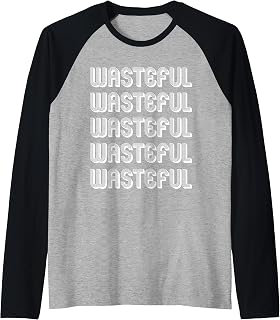 Wasteful Raglan Baseball Tee