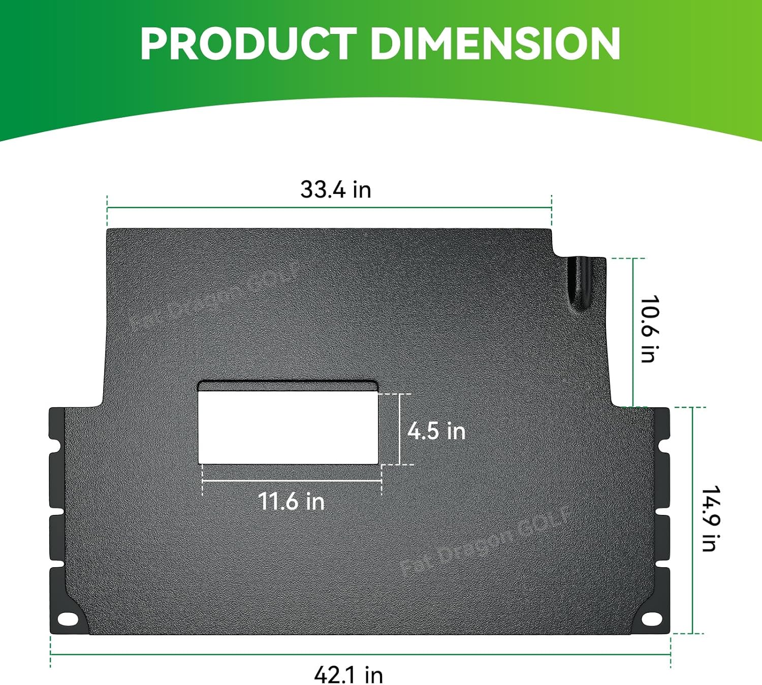 Panglong Precedent Golf Cart Full Coverage Liner Floor Mat, Club Car Precedent & Tempo Floor Mat Suitable for Club Car Precedent 2004-UP and 2018-UP Tempo, OEM #102504801, 102504802, 103926401