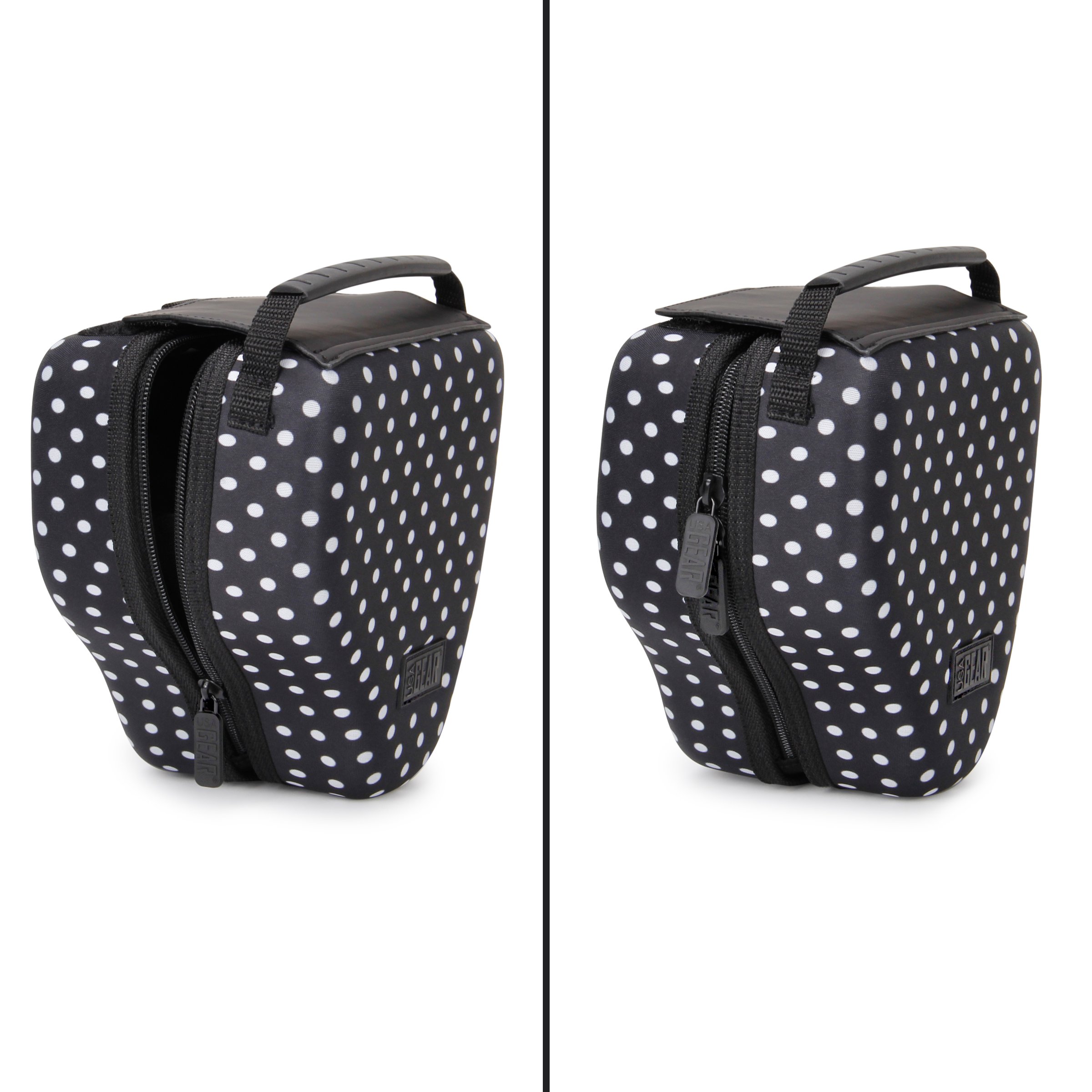 USA Gear Estuche rígido para cámara DSLR con protección EVA Moldeada, Apertura de Acceso rápido, Interior Acolchado y Mango de Goma