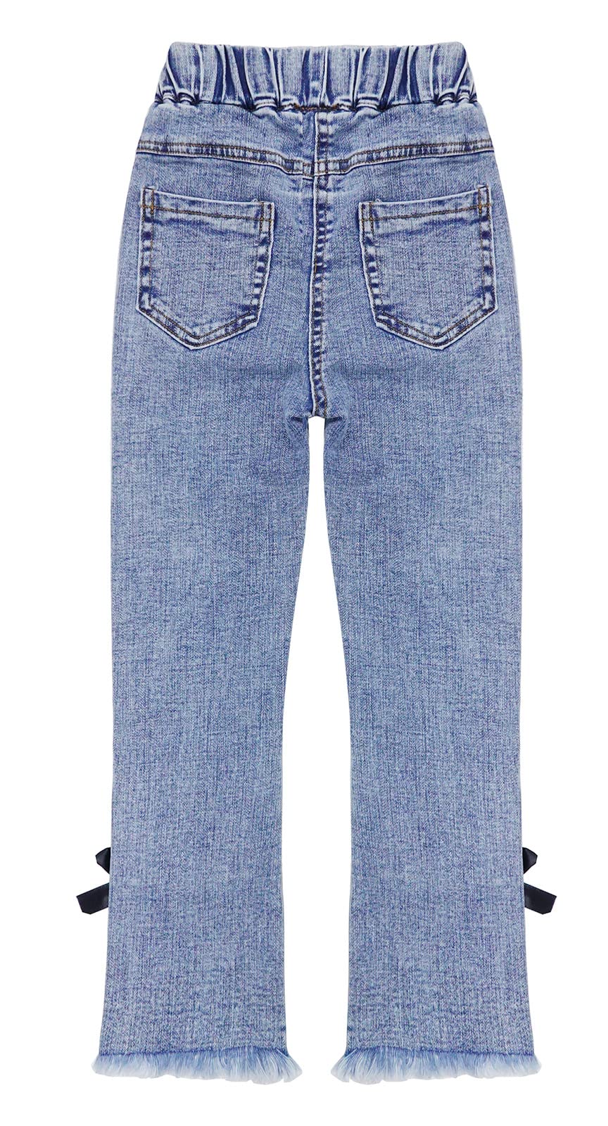 KIDSCOOL Pantalones Vaqueros de Denim Rotos con Cintura Elástica para Niños