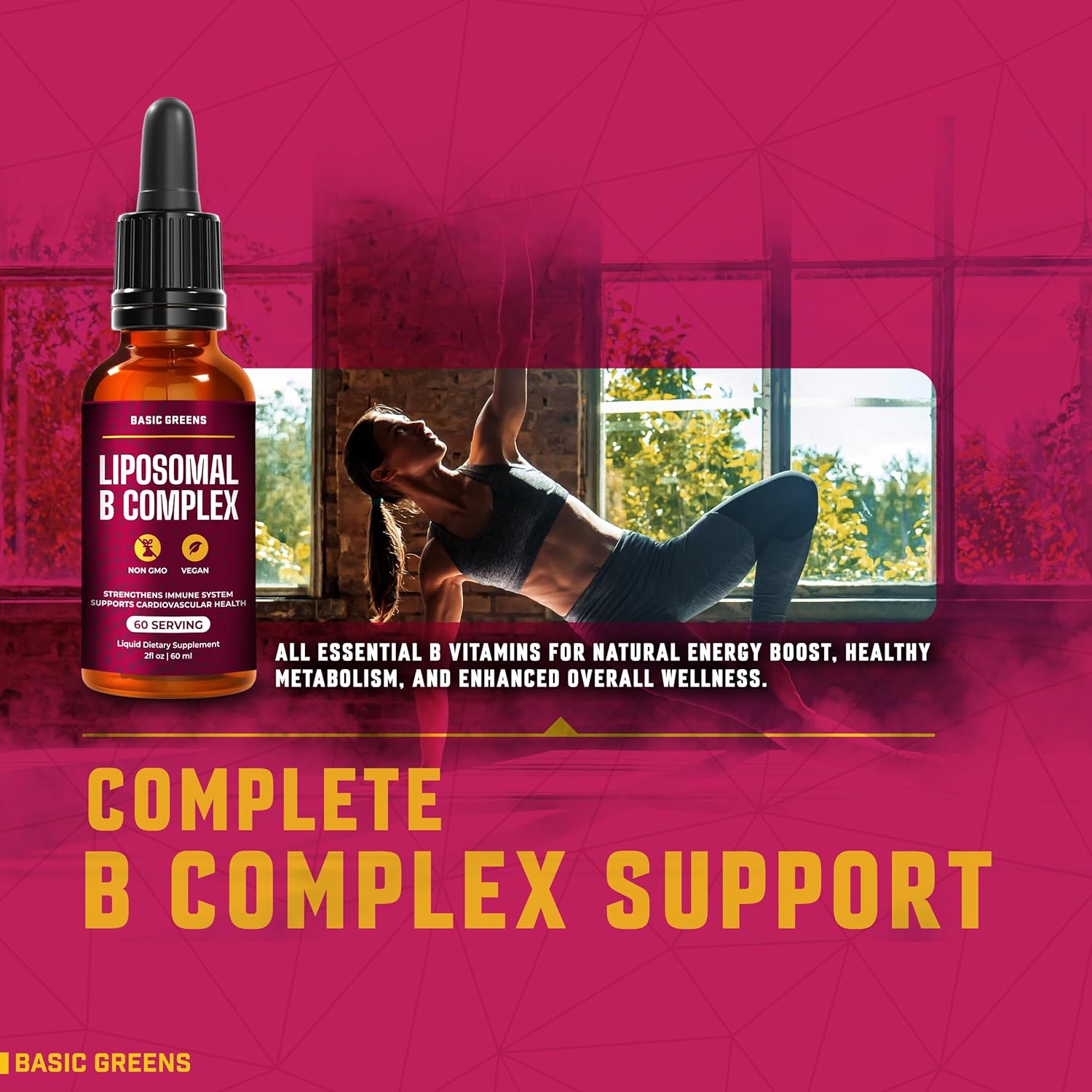 Liposomal B Vitamins Complex Liquid – High Absorption for Energy, Brain & Skin Health, Hair & Nails, Advanced Liposomal Delivery, Vegan, Non-GMO, 2 Fl Oz - Image 5