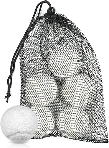 Miniatura 2 de Pelotas de tenis, 6 pelotas de tenis de entrenamiento, vienen con bolsa de malla para un fácil transporte, práctica de alta elasticidad para