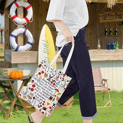 Miniatura 7 de LEVLO Alice - Bolsa de maquillaje para cosméticos, diseño de cuento de hadas, regalo para fanáticos de Alicia, eres más valiente, más fuerte de lo