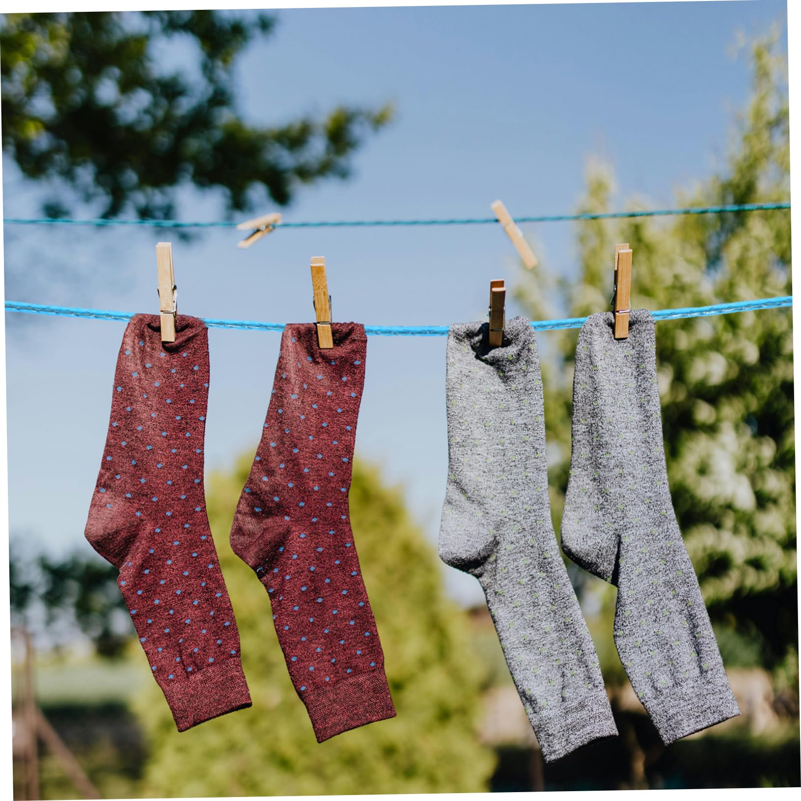 PRETYZOOM 4 Juegos De Tendederos Portátiles para Exteriores Resistentes Al Viento para Ropa De Camping (2 Unidades)
