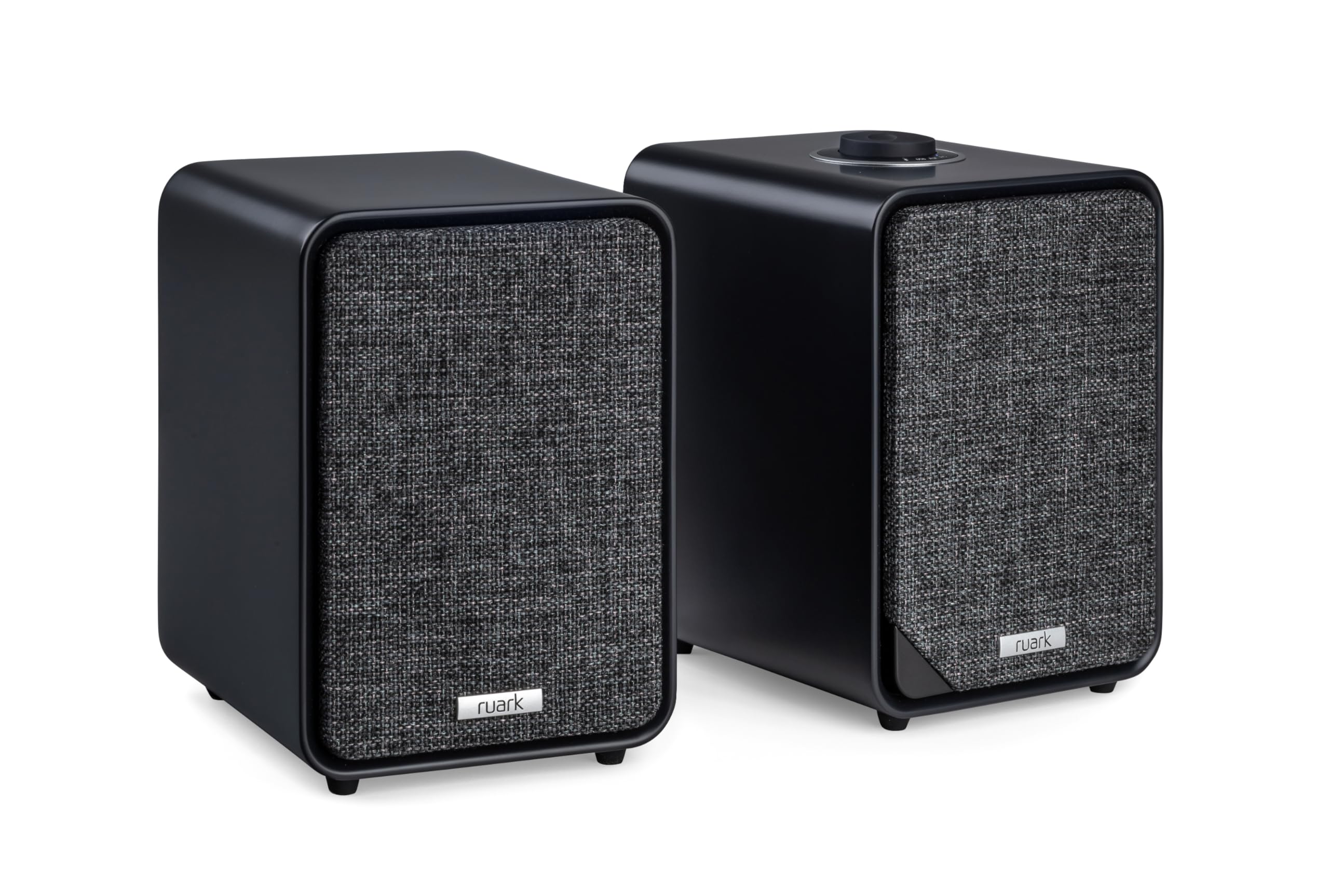 Sistema de altavoces de escritorio Ruark MR1 MK3 (Satén gris carbón con rejilla de tela gris pizarra)
