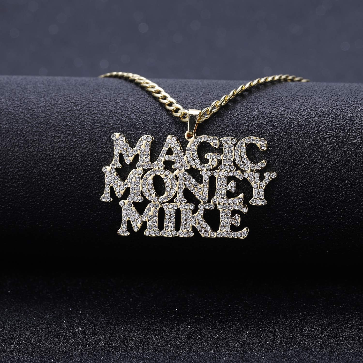 Personalized Custom Iced Out Name Necklace Gold Color Stainless Steel Personalized Necklaces, Name Necklace, Personalized Name