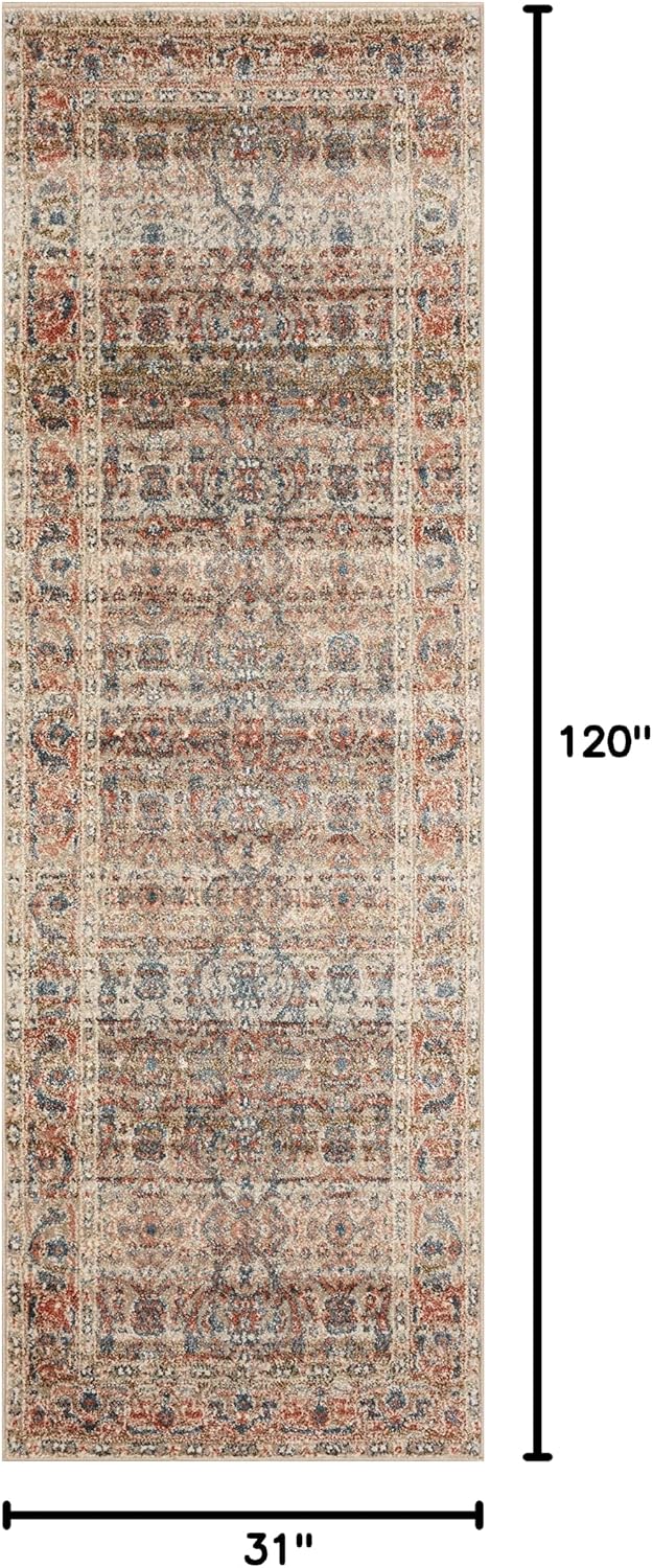 Loloi Saban Collection SAB-05 Sand/Rust 2'-7" x 10'-0" Runner Rug