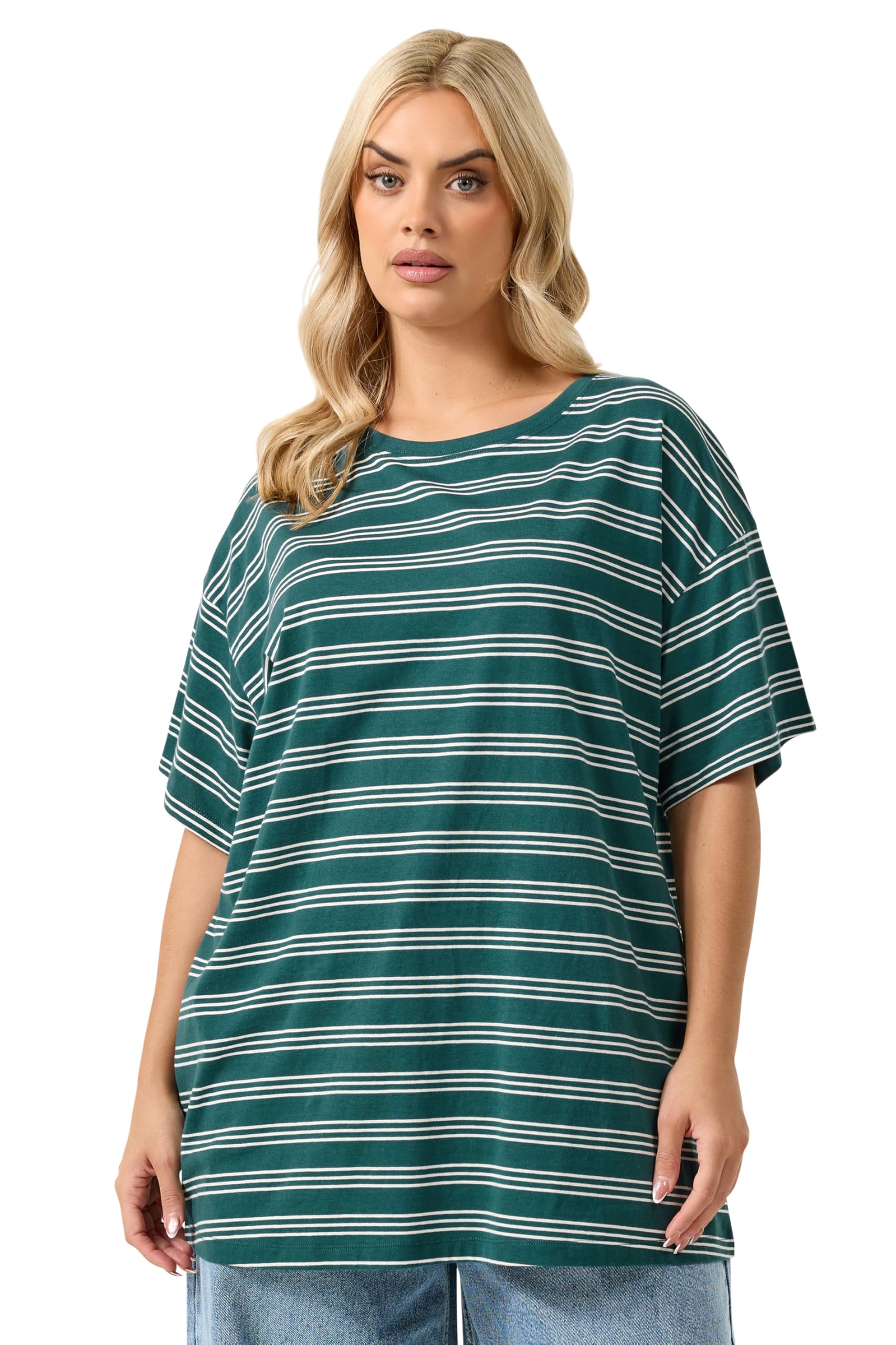 Yours - Women's T-Shirt - Green - Size 26-28