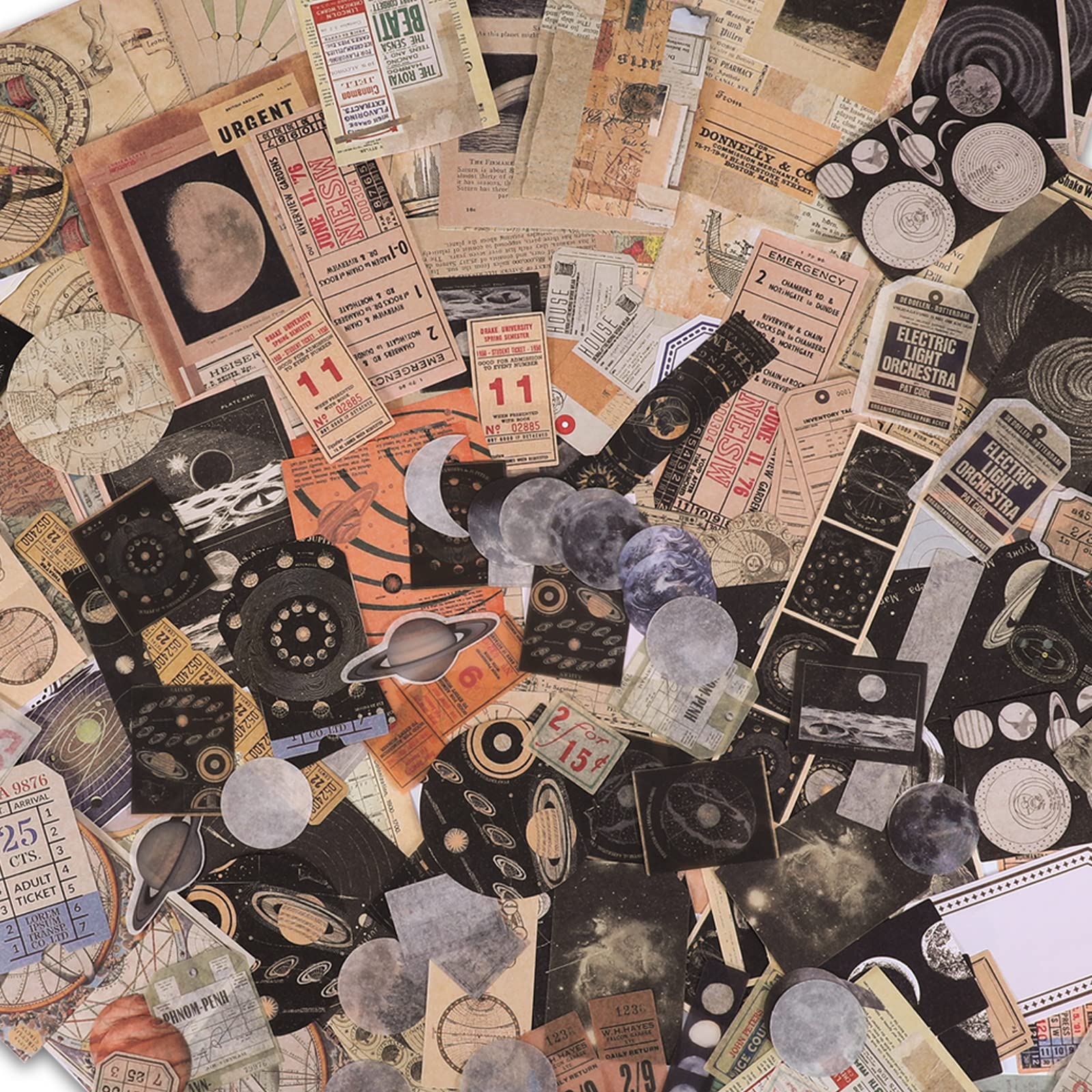 200 Pezzi Kit Scrapbooking Carta Vintage Tema Artistico, Con Adesivi E Stampe Di Van Gogh, Girasoli, Per Journaling E Collage