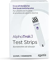 Zoetis AlphaTrak 3 Test Strips 50 Count for Cats Dogs Horses - Accurate Blood Glucose Testing