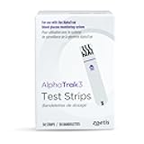 3 Test Strips for Use with AT3 Blood Glucose Monitoring System for Cats, Dogs, and Horses, 50 Count