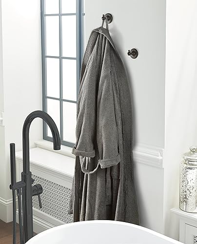 Miniatura 9 de Gancho para bata de níquel cepillado montado en la pared, soporte para toallas, gancho de una sola punta, gancho para toallas, accesorios de baño,