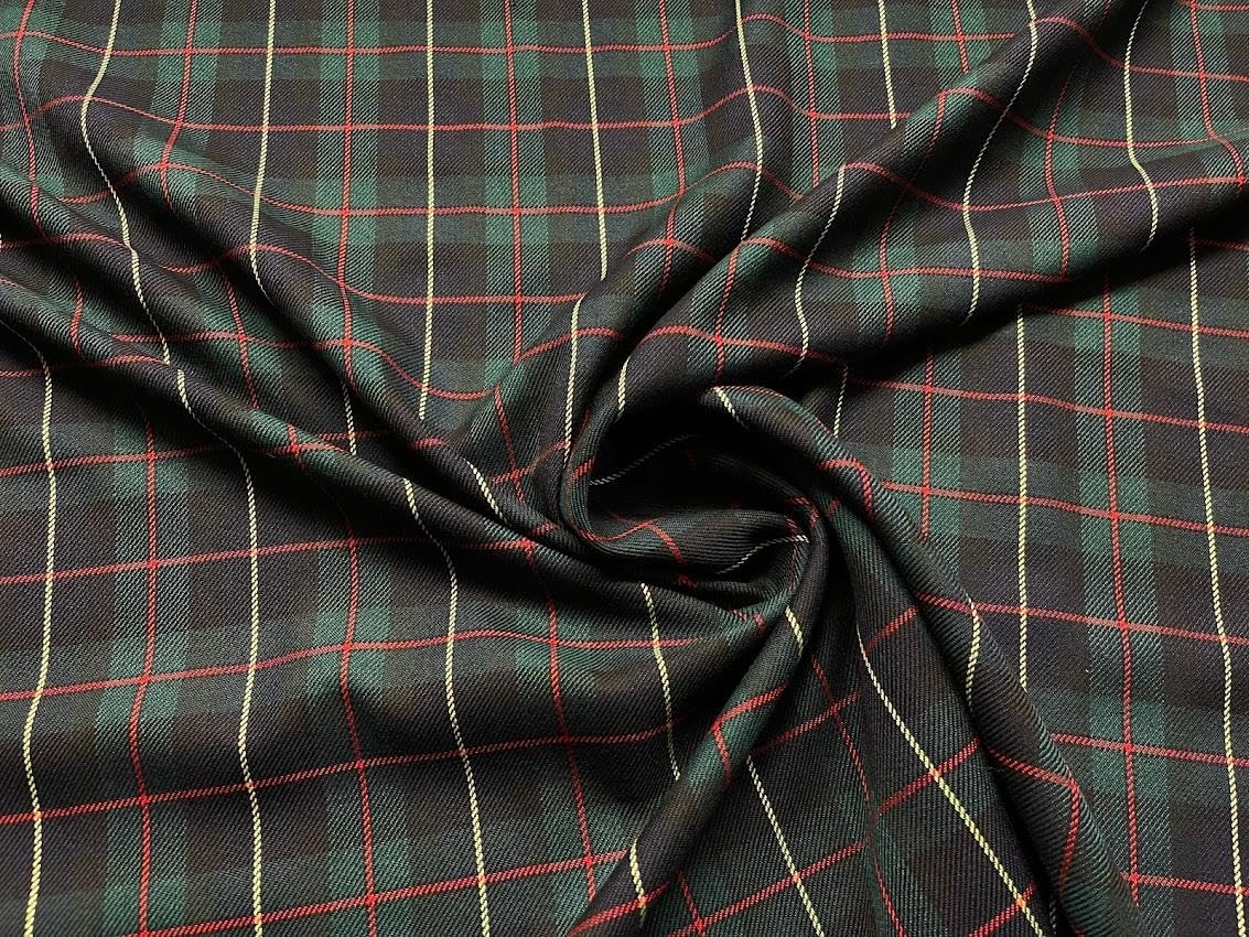 Scottish Tartan Check Fabric Material Design 13 Clan MOGH 1MTR