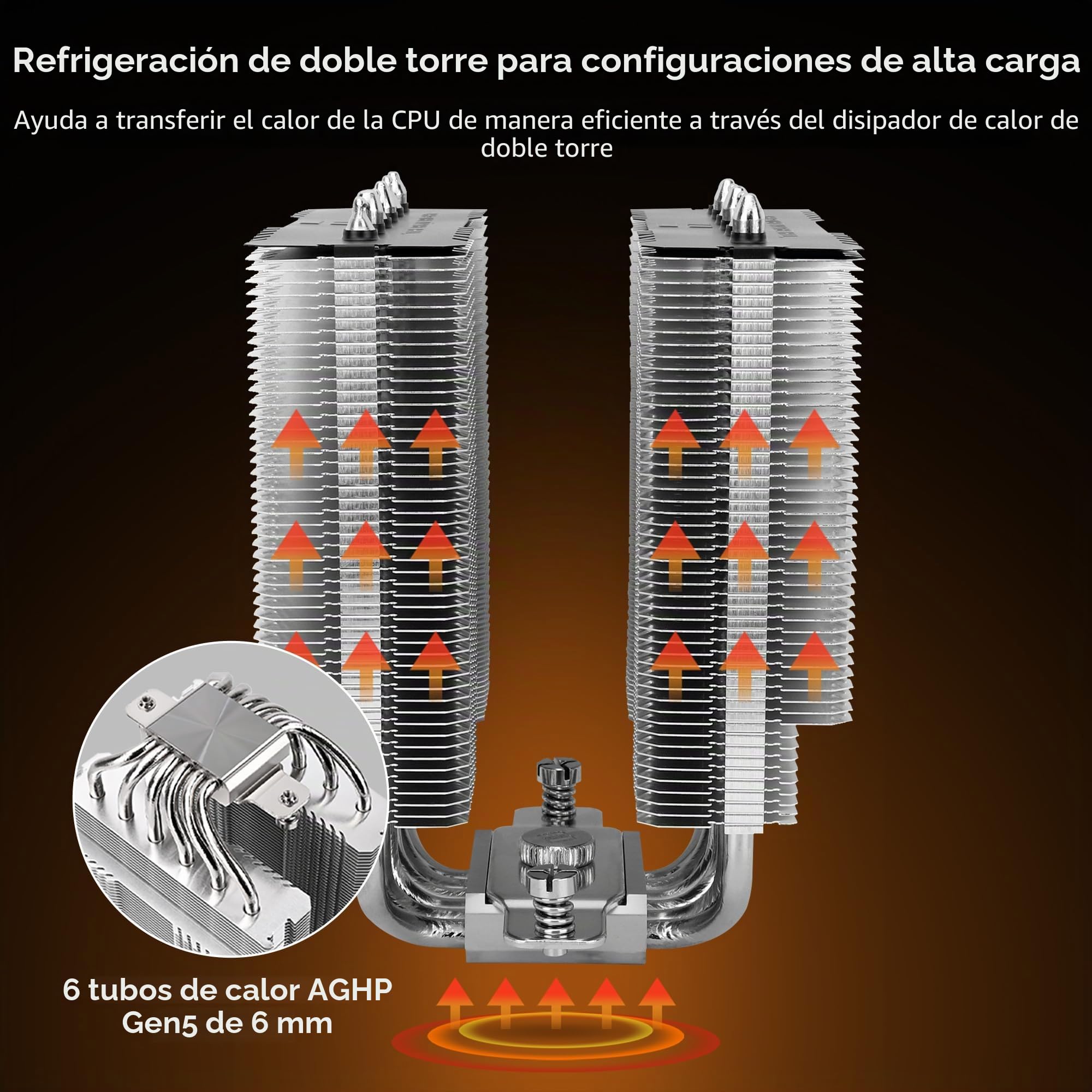 Thermalright Peerless Assassin 120 SE Blanco V2 Disipador CPU 1850RPM | Disipador de doble torre con 6 heat pipes, dos ventiladores PWM y soporte AM4/AM5, Intel LGA1700/1851