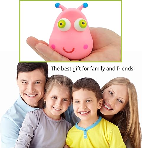 Miniatura 6 de Squisheez Green Bug - Paquete de 3 minijuguetes blandos de animales para aliviar el estrés, juguetes divertidos y lindos para niños y adultos,