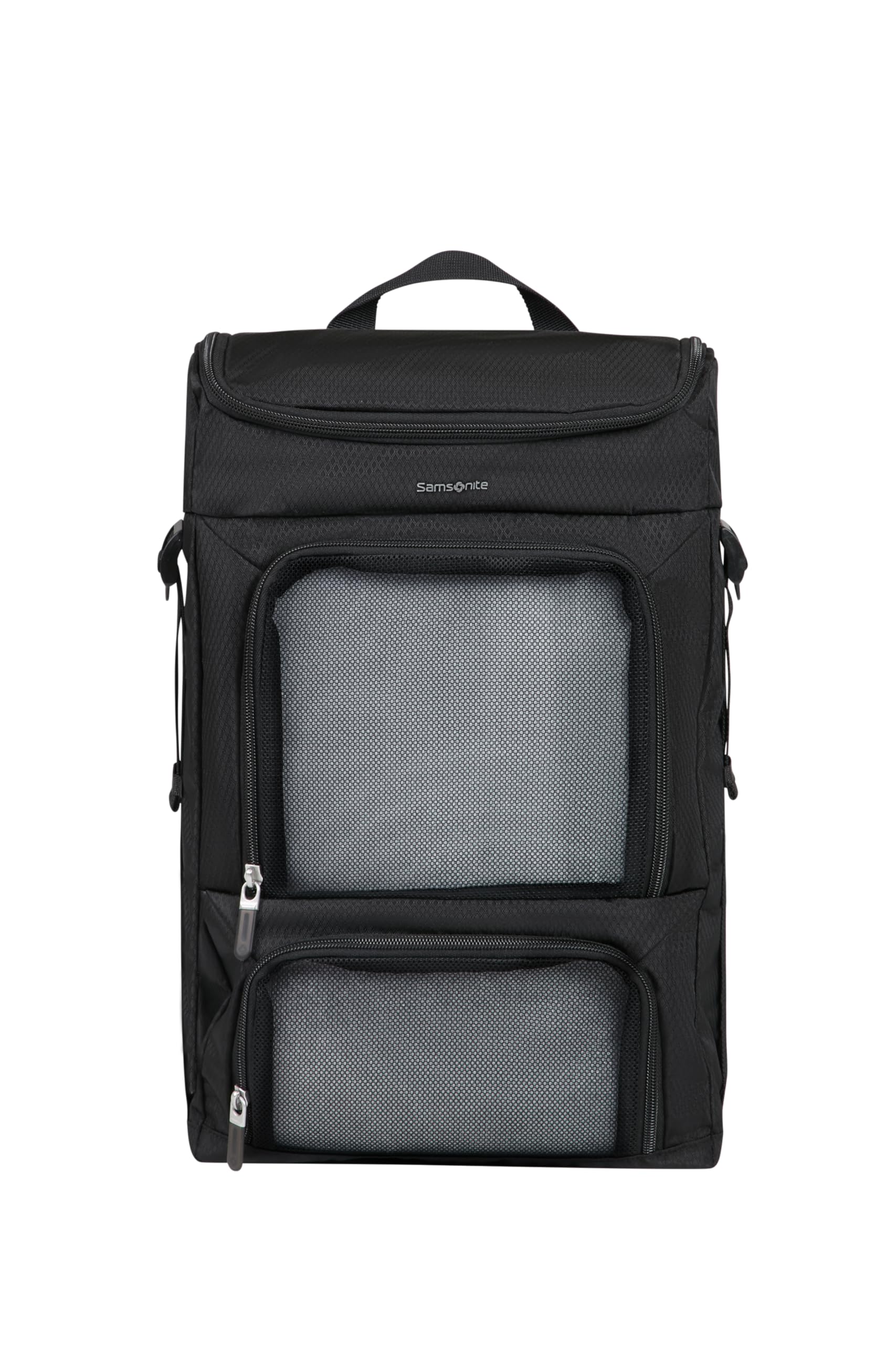 Samsonite TA Revolution - Organizer podróżny kostka do pakowania – Dwustronna kostka z haczykiem & uchwytem, Organizer na ubrania do walizki & plecaka, Czarny