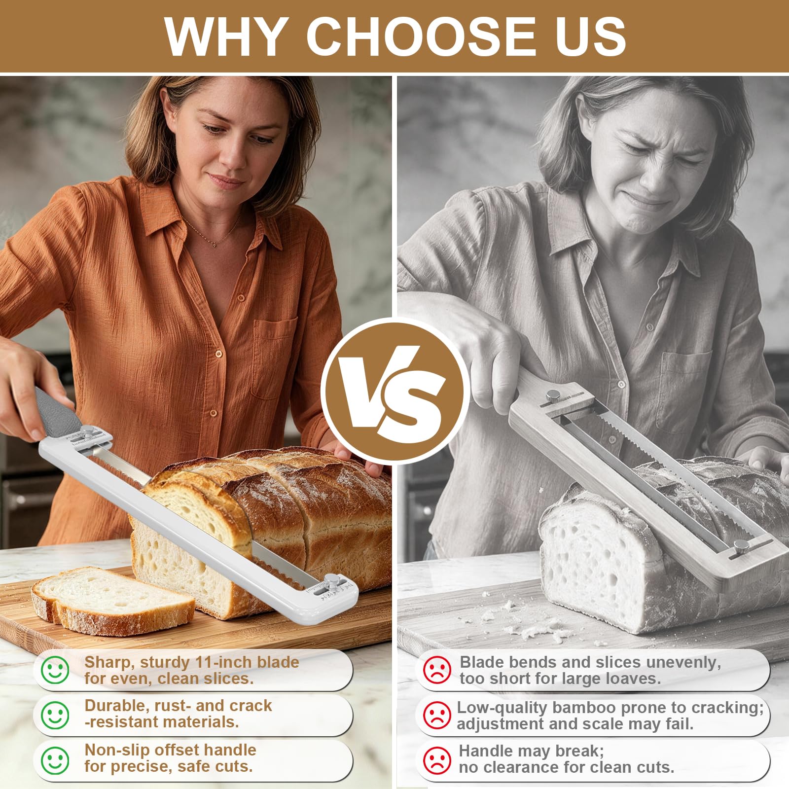 Sourdough Bread Knife - Adjustable Slicer -5