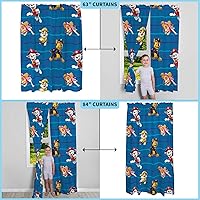 Vista 5 de Franco Juego de cortinas para habitación de niños, 82 x 63 pulgadas, Paw Patrol