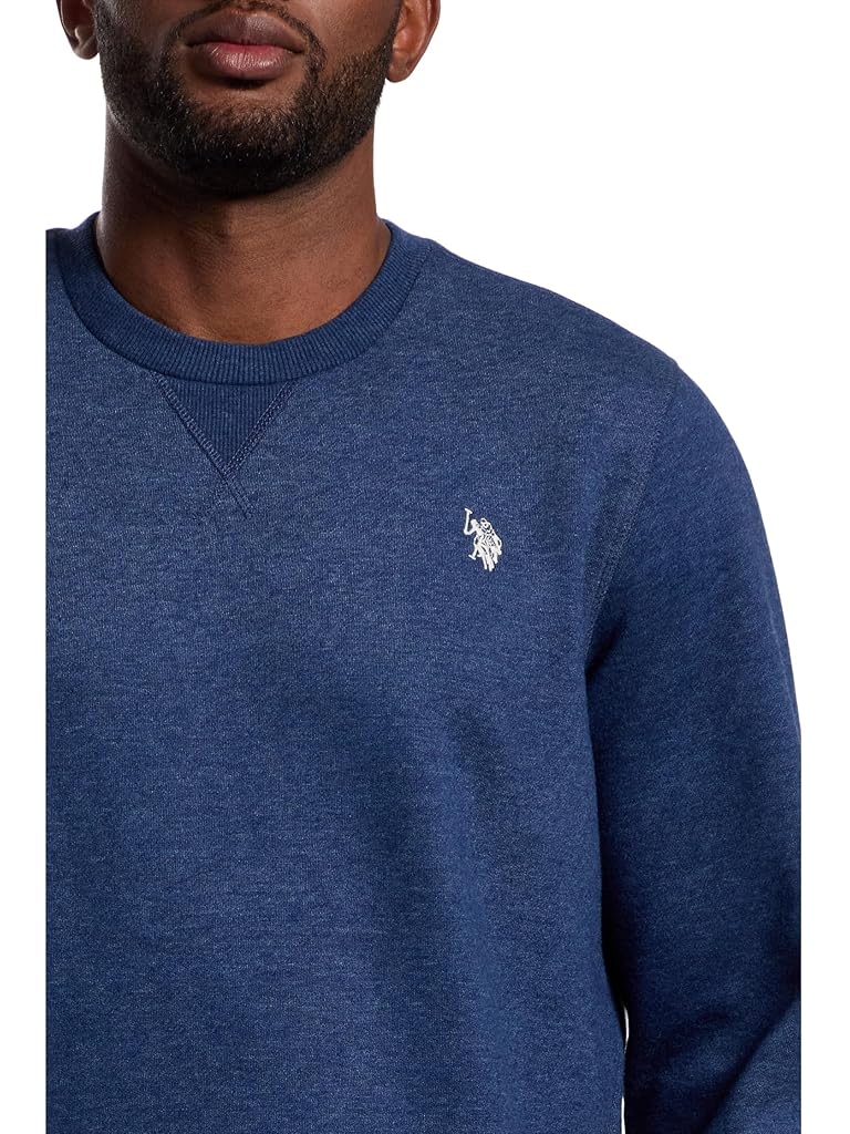 U.S. POLO ASSN. Long Sleeve Popover Crew Neck Fleece Sweatshirt