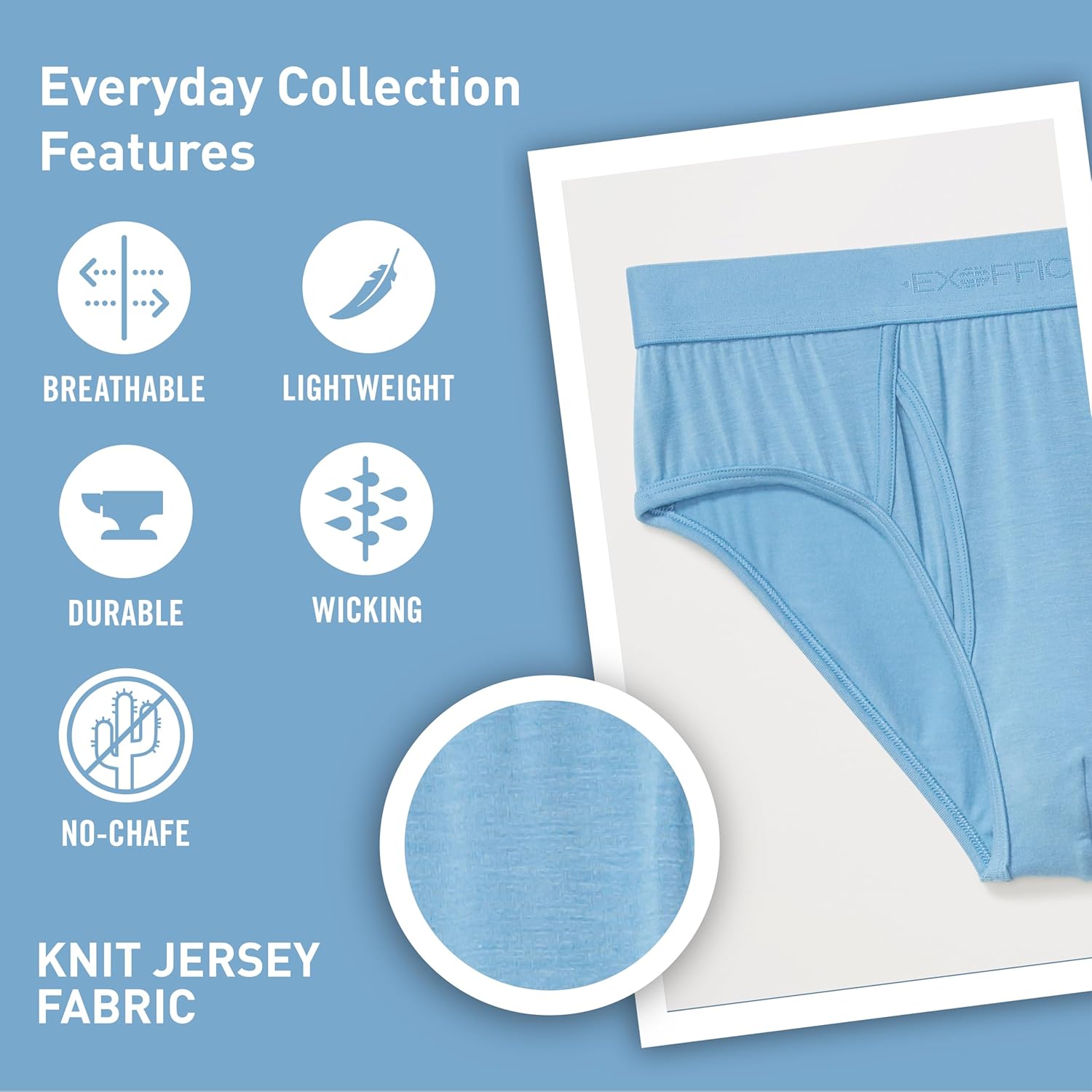 ExOfficio Men's Everyday Brief - Lightweight Knit Jersey Travel Underwear - Image 4