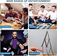 Vista 7 de SWINILAYA Paquete de 2 cartas de juego Cartas de plástico impermeables HD, cartas de póquer de índice jumbo, cartas de póquer para fiestas, familia