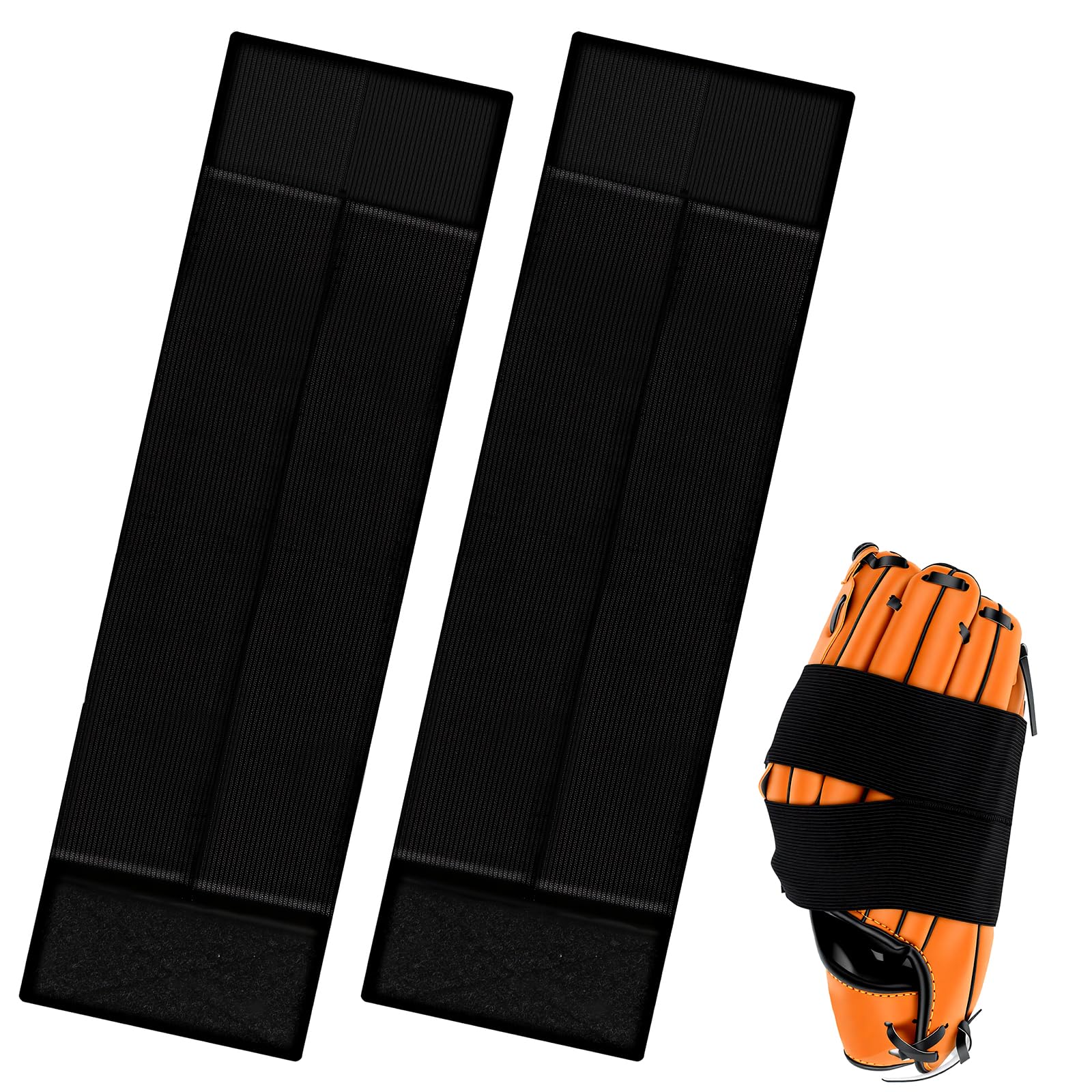 2 PCS Glove Wrap Band Baseball Glove Strap, Softball and Baseball Glove Strap Elastic Glove Wrap Softball Baseball Glove Accessories for Quickly Keep