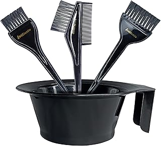 Midazzle Professional Hair Coloring Dyeing Kit Brush with Bowl Black (Hair Dye Bowl Set)