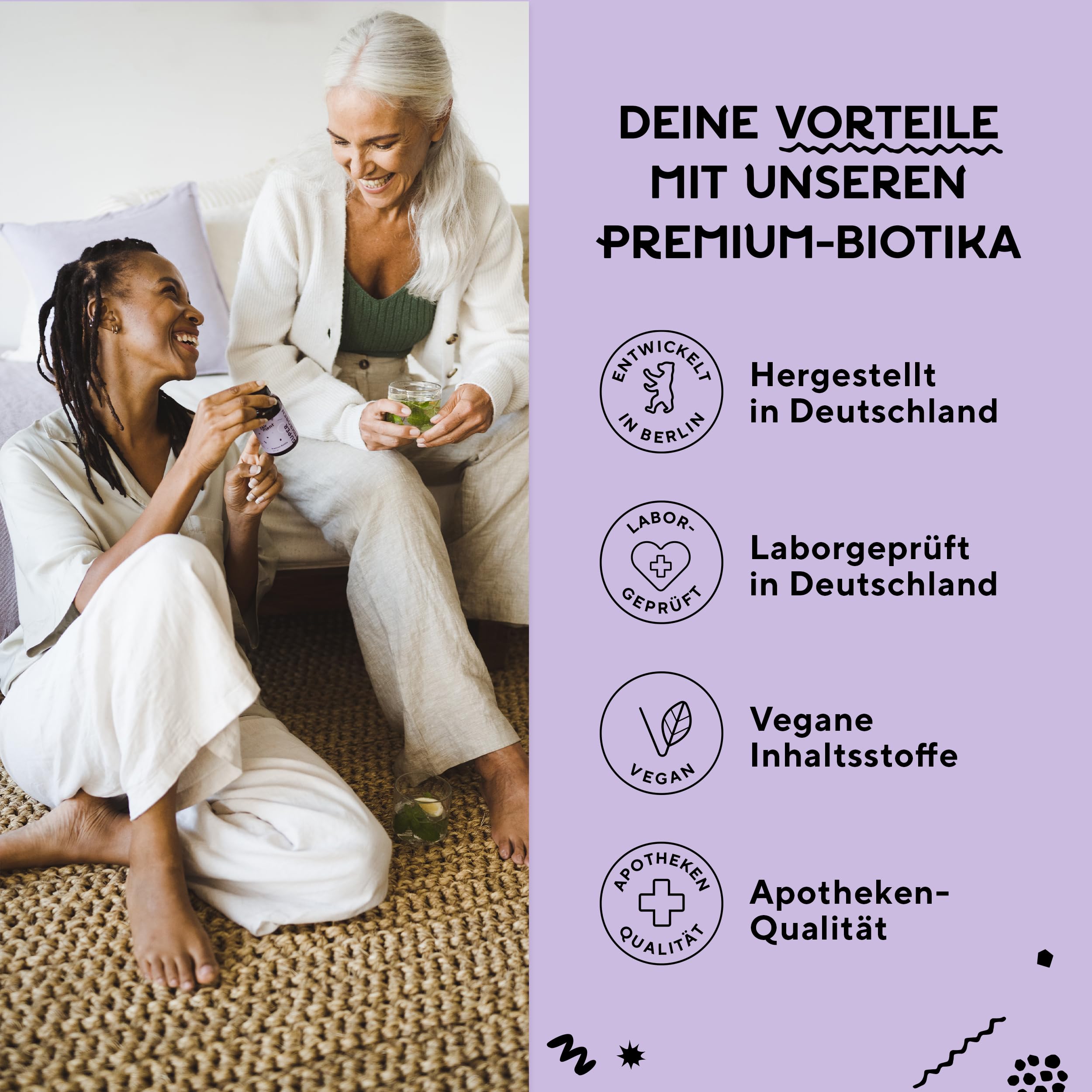 fairment SuperMikroben® Bakterien Stämme 3 MRD KBE/Tagesdosis, mit Zink, vegan, histamin-freundlich und hochdosiert, 60 Kapseln aus Deutschland