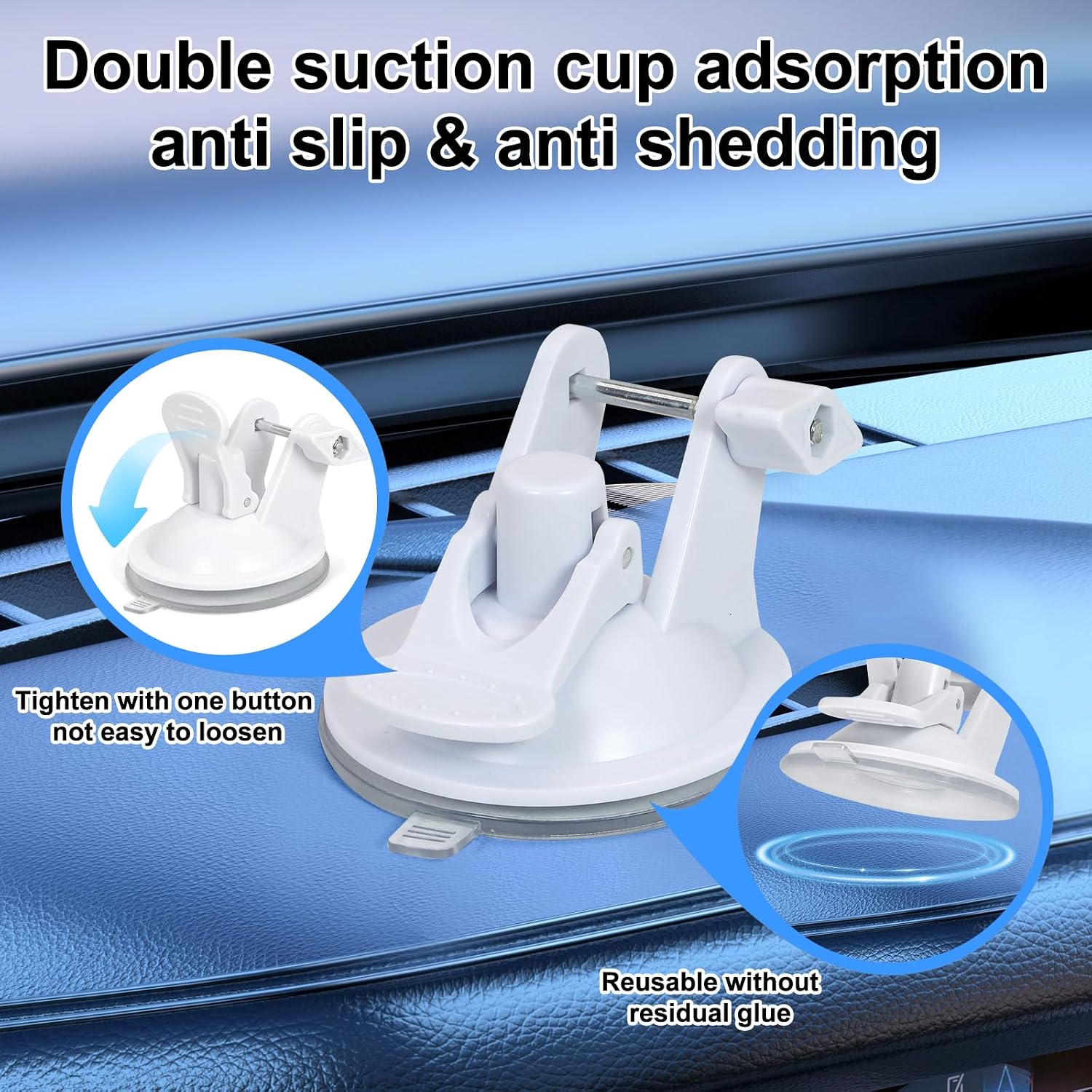 Dash Mount for Starlink Mini Suction Cup Car Mount Dashboard & Windshield Stable Vehicle Bracket for Smooth Driving & Steady Satellite Signal