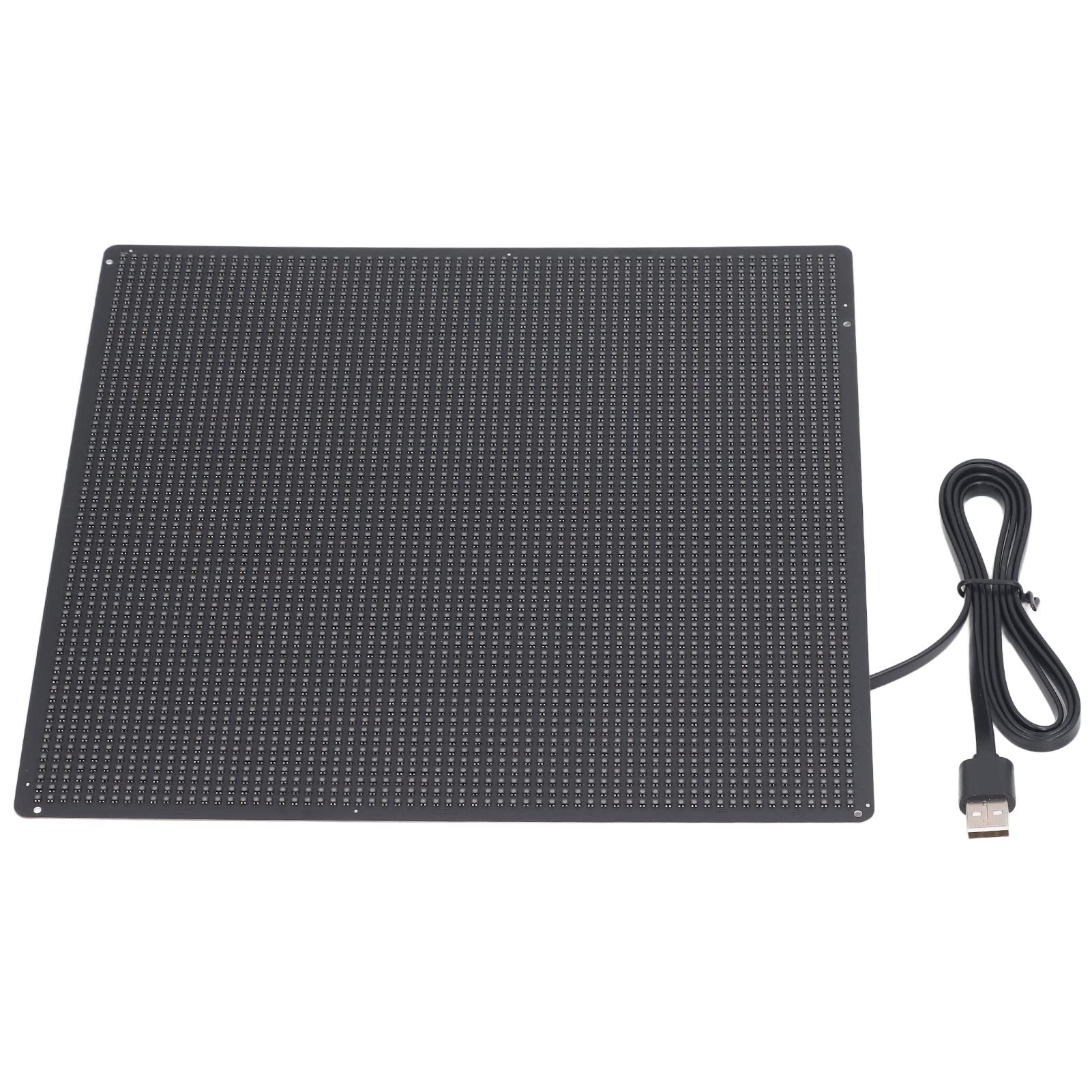 Hyuduo Ekran Wyświetlania LED, Interfejs USB, Kontrola Aplikacji, 64x64 Programowalny Znak LED, dla Znaków Odblaskowych, Nazw, Odznaki