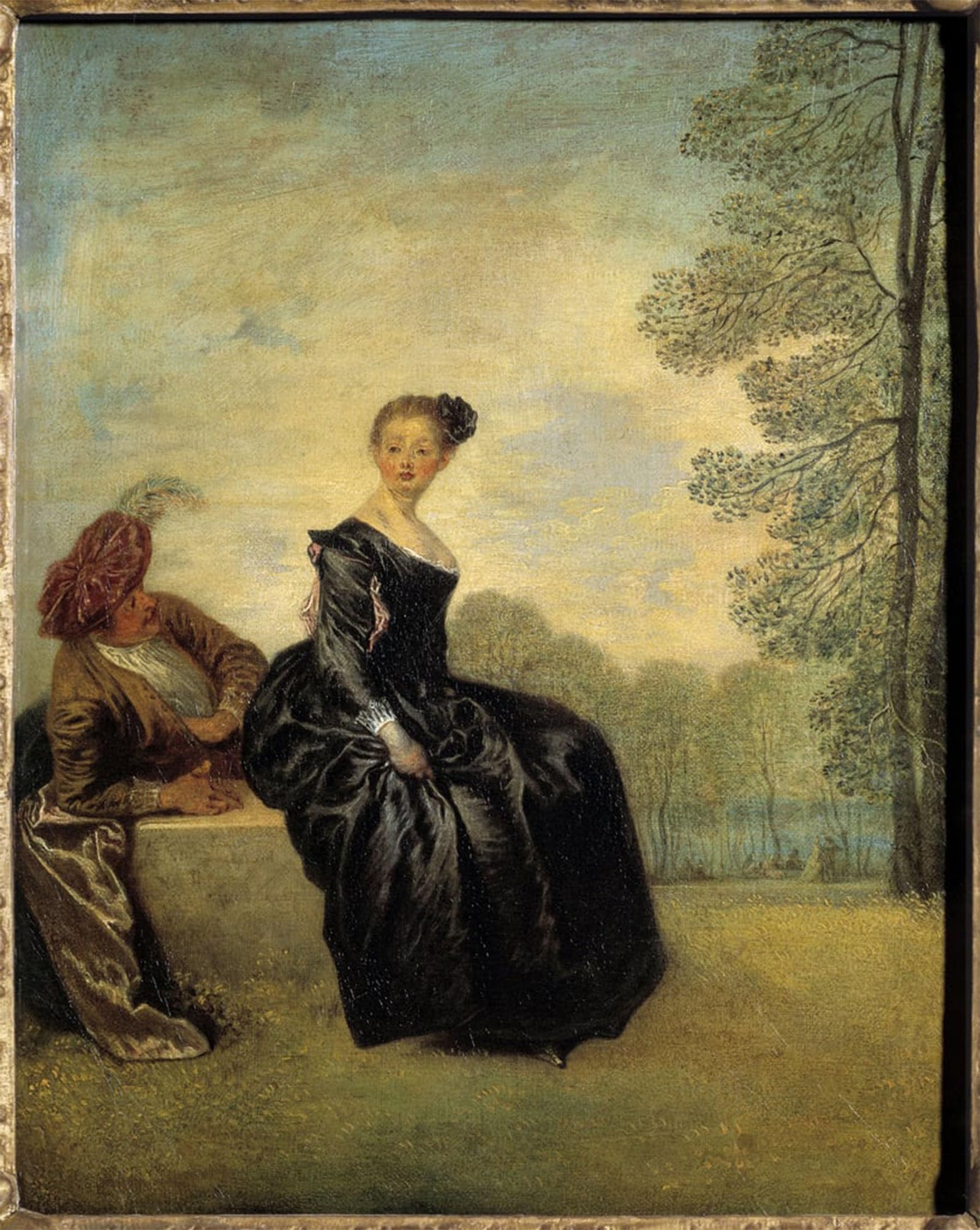 POSTERIIk Famous Modern Artwork Art Mural the Puddy by Jean Antoine Watteau Oil Paintings Pictures for Home Decor 60x90cm
