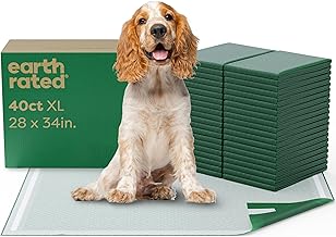 Earth Rated 3-in-1 Max Absorbency Puppy Pee Pads for Dogs, Odor Blocking, Leak Prevention Potty Training Pad, XL, 28 x 34 Inches, 40 Count