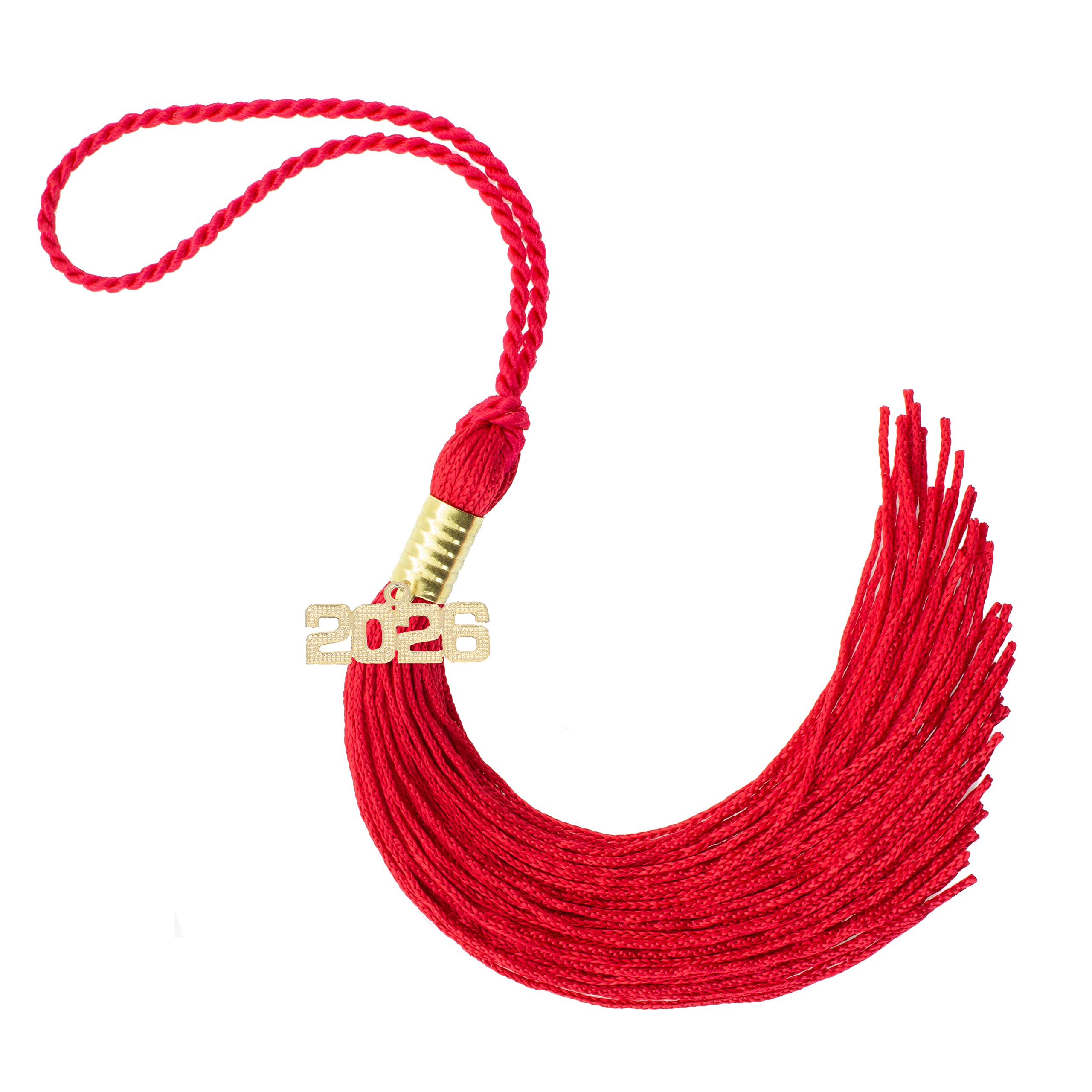 Tassel Depot 2026 RED Graduation Tassel - Every School Color Available -Made in USA