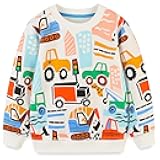 Bumeex Toddler Boy's Kids Crewneck Pullover Sweatshirts 2-7Year
