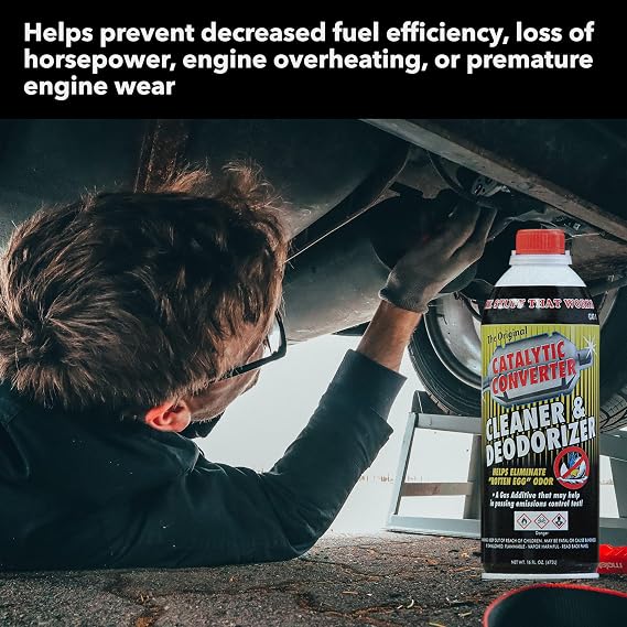 Solder-It Catalytic Converter Cleaner and Deodorizer (16 fl oz) | Fuel System Cleaner | EGR Valve, Combustion Chamber, and Oxygen Sensor Cleaner | Catalytic Cleaner Fuel Additive for Gasoline Engines