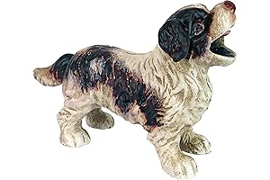 Design Toscano Cavalier King Charles Spaniel Dog Cast Iron Mechanical Coin Bank for Dog Lovers