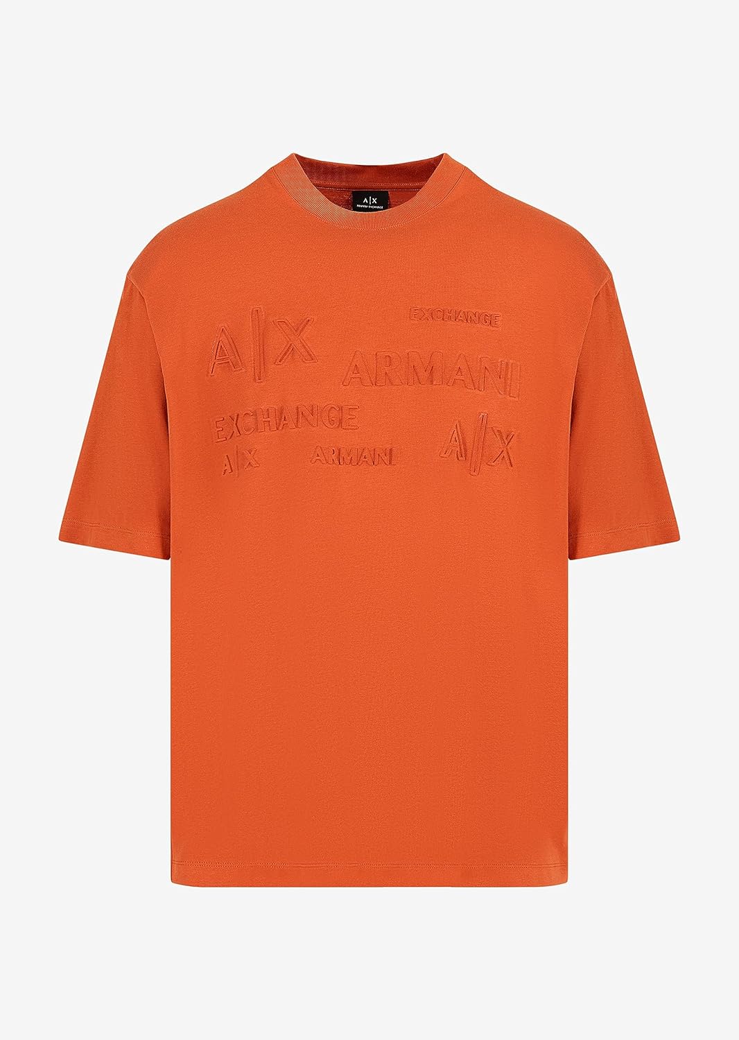 Armani Exchange Womens Slim Fit Stretch Cotton Embellished Logo Fitted Tee - Image 3